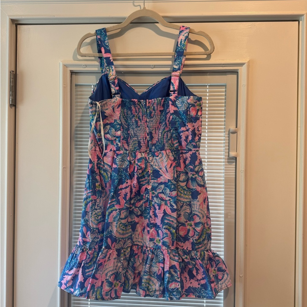 Floral Print Sundress with Ruffle Hem